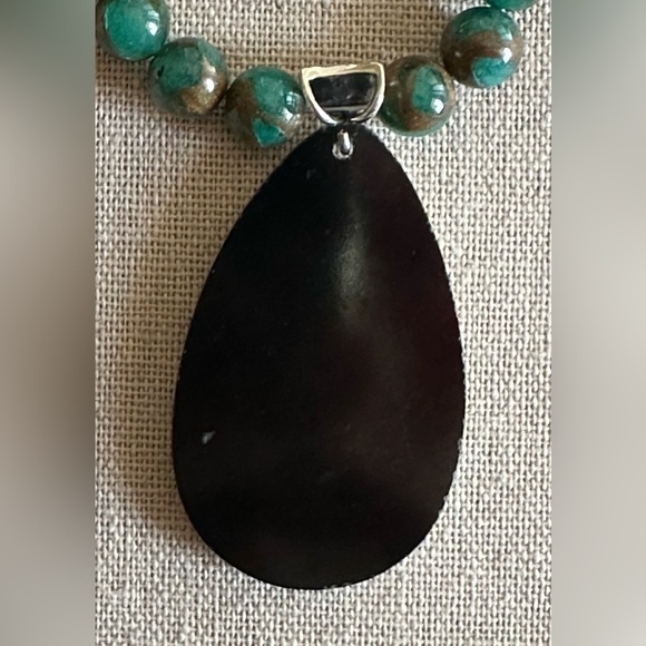 22 inch Green Agate bead necklace NWOT - Picture 3 of 12